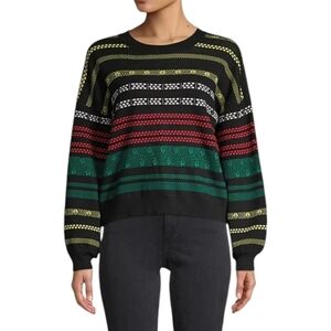 525 America Green Red Yellow White Pullover Sweater